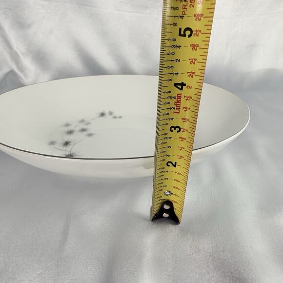 Vtg Starburst Oval Serving Platter and Bowl Creative Fine China 1014 Platinum - Picture 12 of 13